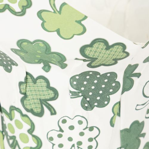 Übertopf mit Kleeblatt Motiv Papier Deko Neujahr 12cm 12St | Floristik24.de