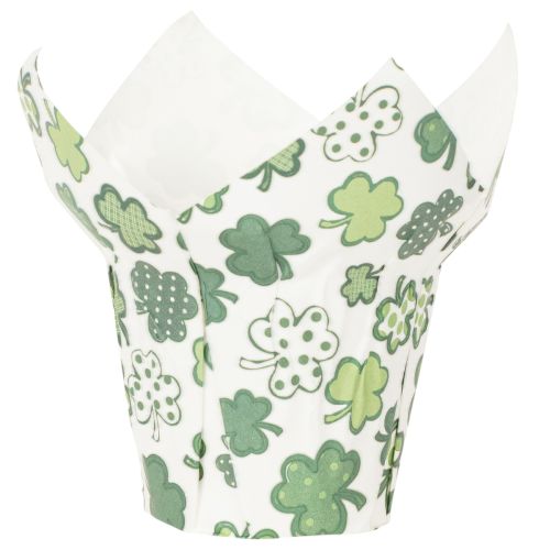 Übertopf mit Kleeblatt Motiv Papier Deko Neujahr 12cm 12St | Floristik24.de