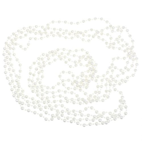 Perlenkette Weiß 7m