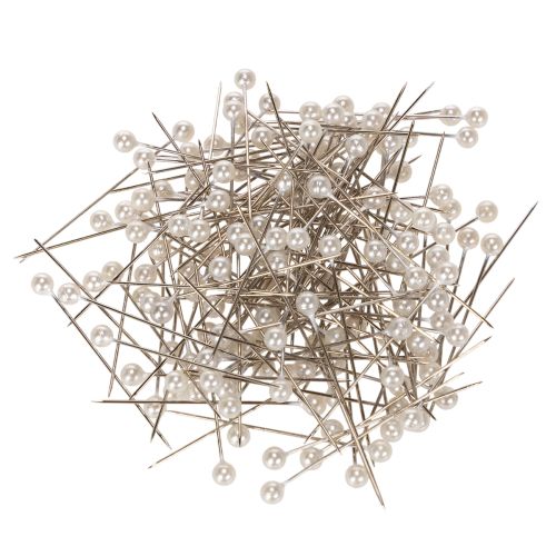 Perlkopfnadeln Weiß Ø4mm 40mm