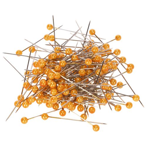 Perlkopfnadeln Orange Stecknadeln für Floristikbedarf Ø4mm 40mm 150St