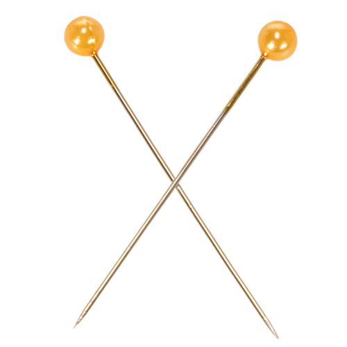 Perlkopfnadeln Orange Stecknadeln für Floristikbedarf Ø4mm 40mm 150St | Floristik24.de