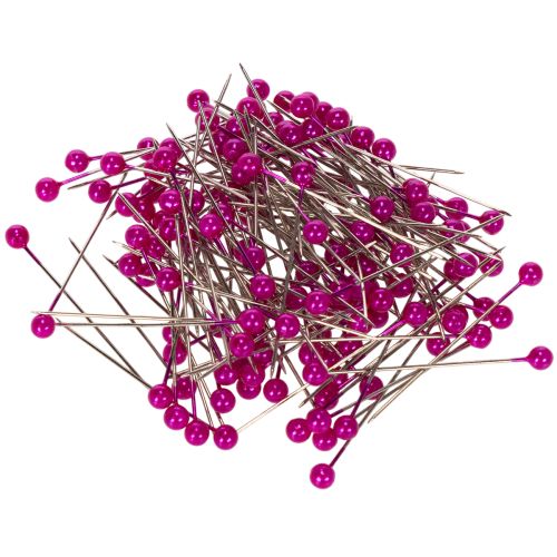 Perlkopfnadeln für Floristik Pink Ø4mm 40mm 150St