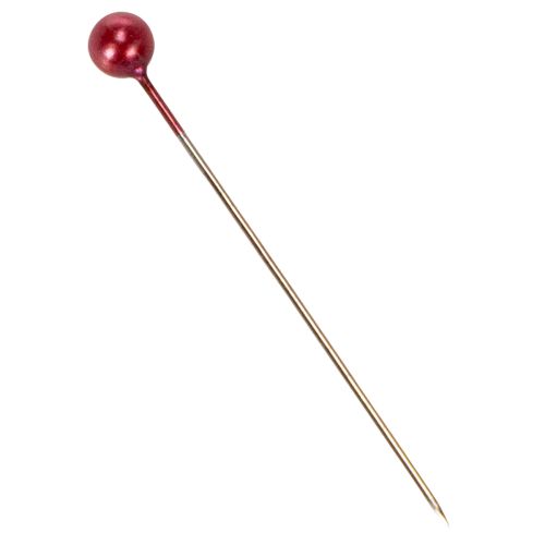 Perlkopfnadeln Rot Dekonadeln für Floristen Ø4mm 40mm 150St | Floristik24.de