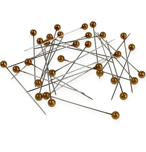 Floristik24 Perlkopfnadeln Ø6mm 65mm Gold