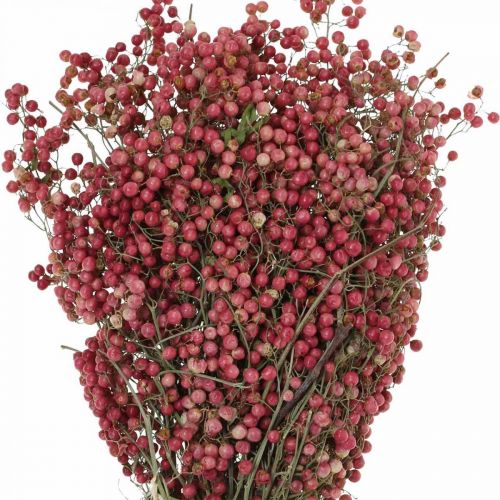 Floristik24 Pfefferbeere, Trockenblumen, Advent, Rosa Pfeffer, Winterdeko L40–45cm 200g