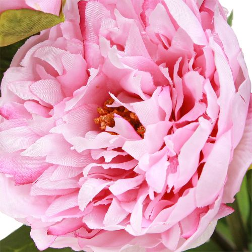 Artikel Pfingstrose Kunstblumen Rosa mit langem Stiel 70cm 3St