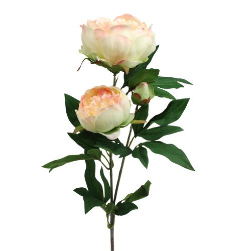 Rose Bauernrose Seidenblume Kunstlume Kunstpflanze gelb 70 cm 200009-G F8 