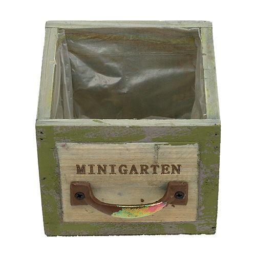Floristik24 Pflanz-Schublade Holz 11,5cm x 11cm