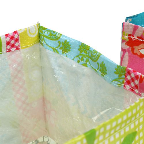 Floristik24 Pflanzenbox Patchwork 12x12cm 6St