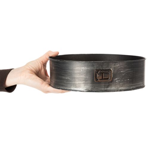 Pflanzgefäß, Deko-Backform, Springform zum Bepflanzen, Metalldeko Ø24cm H7,5cm | Floristik24.de