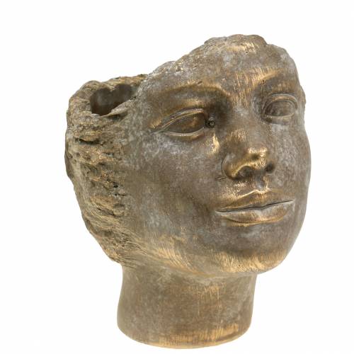 Pflanzkopf Pflanzbüste Gold H20cm