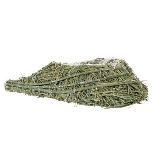 Pflanzherz aus Naturmaterial mit Folieneinsatz 22cm 2St | Floristik24.de