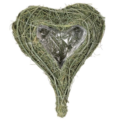Pflanzherz aus Naturmaterial für Floristik mit Folie 25cm | Floristik24.de
