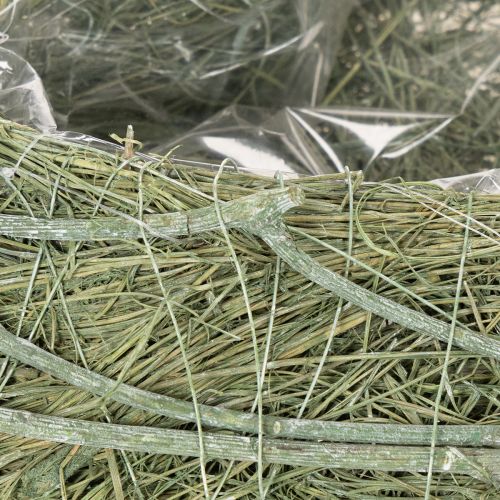 Herzschale aus Naturgras mit Folie zum Bepflanzen 38cm | Floristik24.de