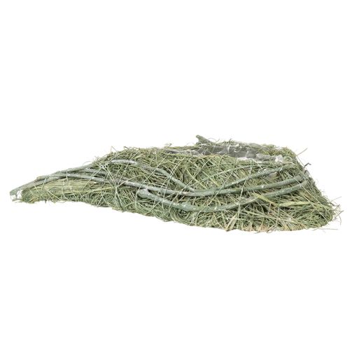 Herzschale aus Naturgras mit Folie zum Bepflanzen 38cm | Floristik24.de