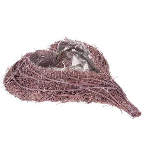 Herz Schale aus Zweigen mit Folieneinsatz 37cm kaufen | Floristik24.de
