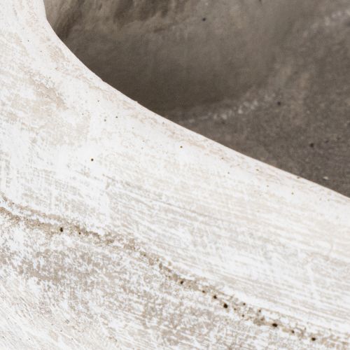 Dekoschale Herzform grau Kleine Pflanzschale Herz 19cm | Floristik24.de