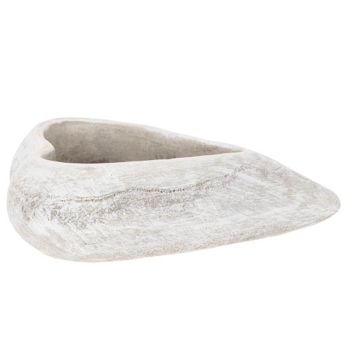 Dekoschale Herzform grau Kleine Pflanzschale Herz 19cm | Floristik24.de
