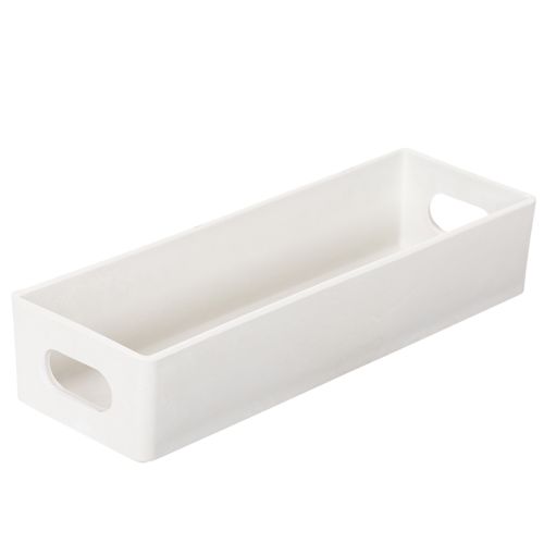 Tablett rechteckig mit Griffen Aufbewahrung und Tischdeko 32cm
