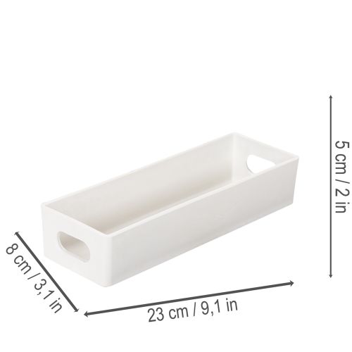 Tablett rechteckig mit Griffen Aufbewahrung und Tischdeko 32cm | Floristik24.de