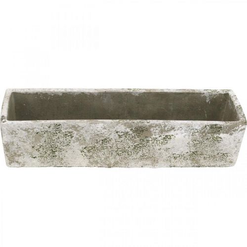 Floristik24 Pflanzkasten Beton Antik Look Pflanzkübel rechteckig 30×8×7cm