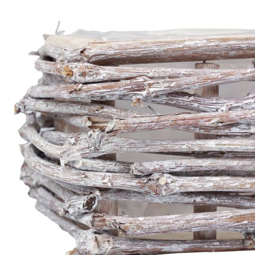 Floristik24 Pflanzkasten Pflanzkiste Äste Weiß gewaschen 30×17×12cm