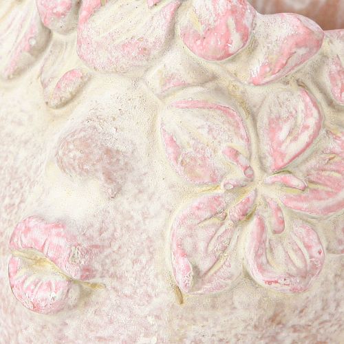 Floristik24 Pflanzkopf Kussmund Büste zum Bepflanzen Rosa 18cm 3 St