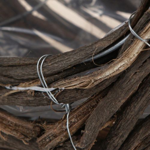 Floristik24 Pflanzkorb Holz Tropfen Natur 38x18cm / 23x13cm Set 2St