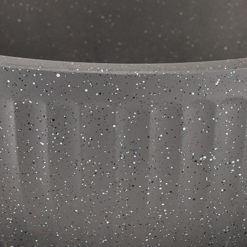 Artikel Pflanzkübel Kunststoff Schale mit Rillen Anthrazit Ø30cm