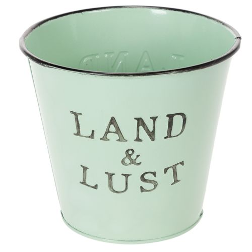 Pflanzkübel Mint Deko Übertopf Metall Blumentopf klein Ø14×H13cm kaufen | Floristik24.de