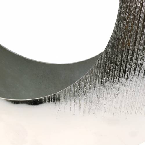 Floristik24 Pflanzring stehend Silber 40cm x 12cm H38cm