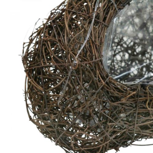 Floristik24 Pflanzschale Herz Friedhof, Rebenherz zum Bepflanzen 15cm 2St