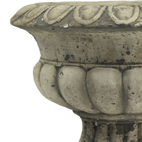 Floristik24 Pflanzschale Pflanzkübel Pokal Antik Beton Ø20cm H16,5cm