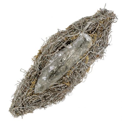 Floristik24 Pflanzschiff aus Rebe Weiß gewaschen 40cm x 13cm