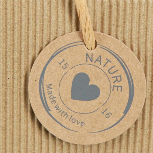 Artikel Pflanztaschen Papier Natur Gerippt 24x12x12cm 8 St