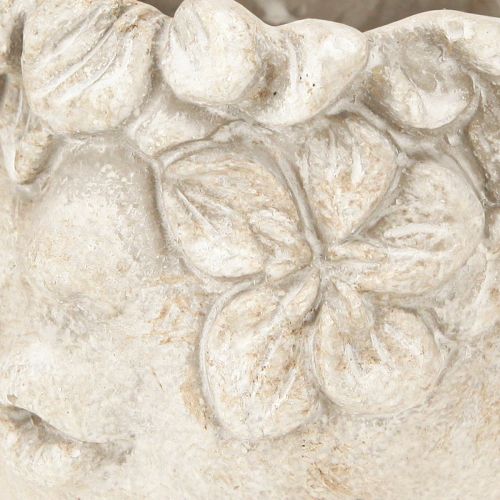 Floristik24 Pflanztopf Büste Kussmund Blumentopf mit Gesicht Creme H10cm 3St