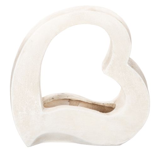 Herz Deko zum Bepflanzen und für Gestecke offen Moderne Herzform 19cm kaufen | Floristik24.de