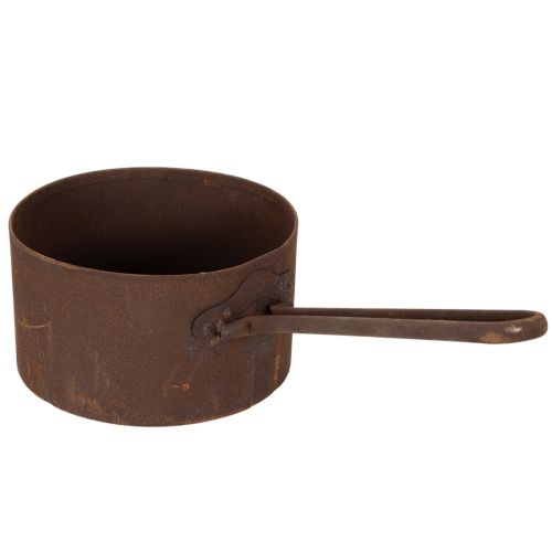 Pflanztopf Metall Übertopf Rost Pfanne Deko Ø20cm H11cm | Floristik24.de