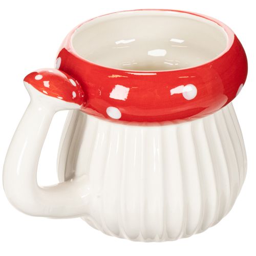 Tasse Keramik Fliegenpilz Design für Dekoration 10cm | Floristik24.de