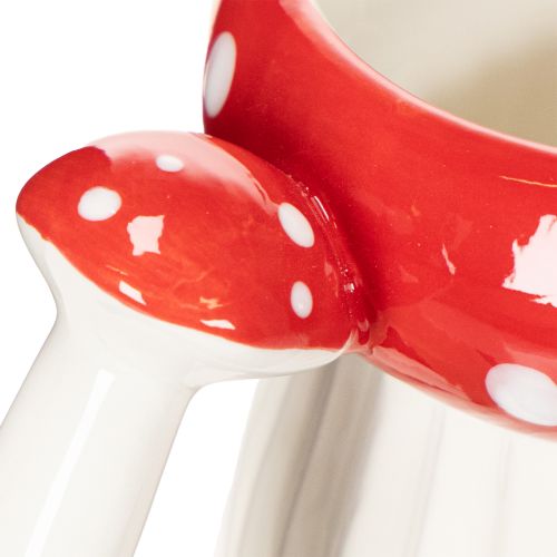 Tasse Keramik Fliegenpilz Design für Dekoration 10cm | Floristik24.de