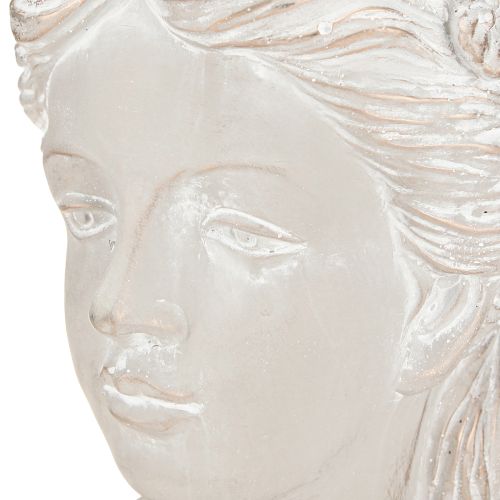 Artikel Pflanztopf Skulptur Frau Steinguss Antike Optik 21×17,5×33,5cm