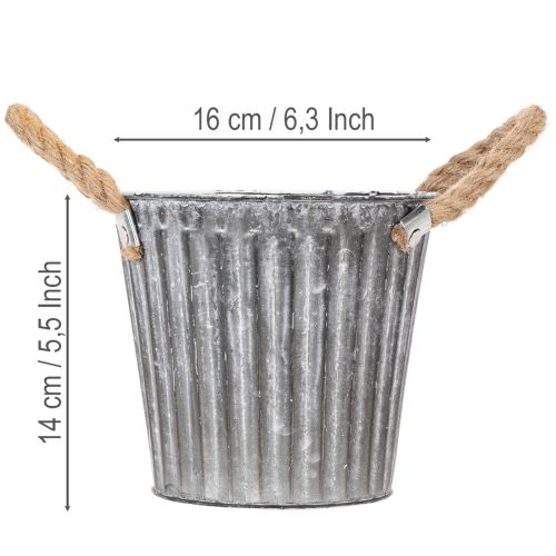 Pflanztopf aus Metall,