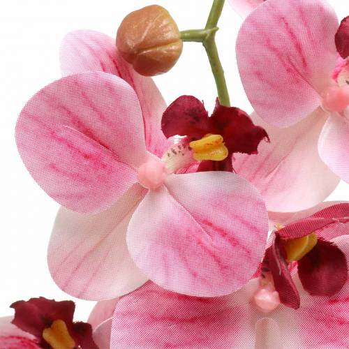 Artikel Künstlicher Orchideenzweig Phaelaenopsis Rosa H49cm