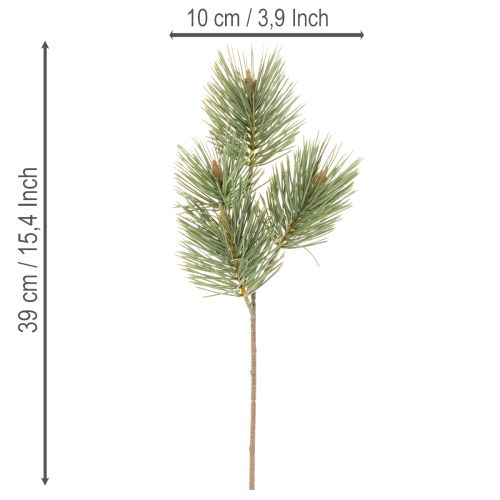 Kiefernzweig künstlich dekorativer Bund für Gestecke 39cm 6St | Floristik24.de