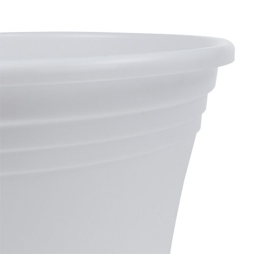 Artikel Plastik Topf „Irys“ Weiß Ø19cm H16cm, 1St