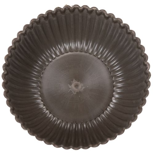 Schale geriffelt anthrazit Deko Schale rund 15cm 2St | Floristik24.de