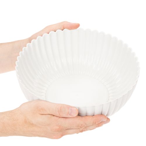 Schale Dekoschale geriffelt Große Form 25cm | Floristik24.de