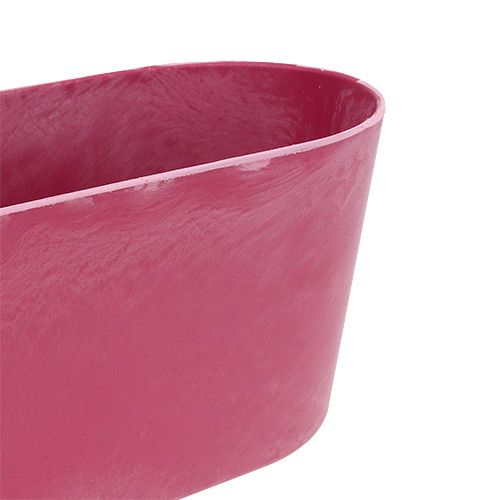 Floristik24 Plastikschale oval Pink 27cm x 11cm H10cm 1St