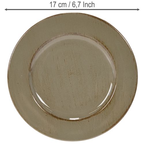 Teller klein für Deko oder Präsentation 17cm 6St | Floristik24.de